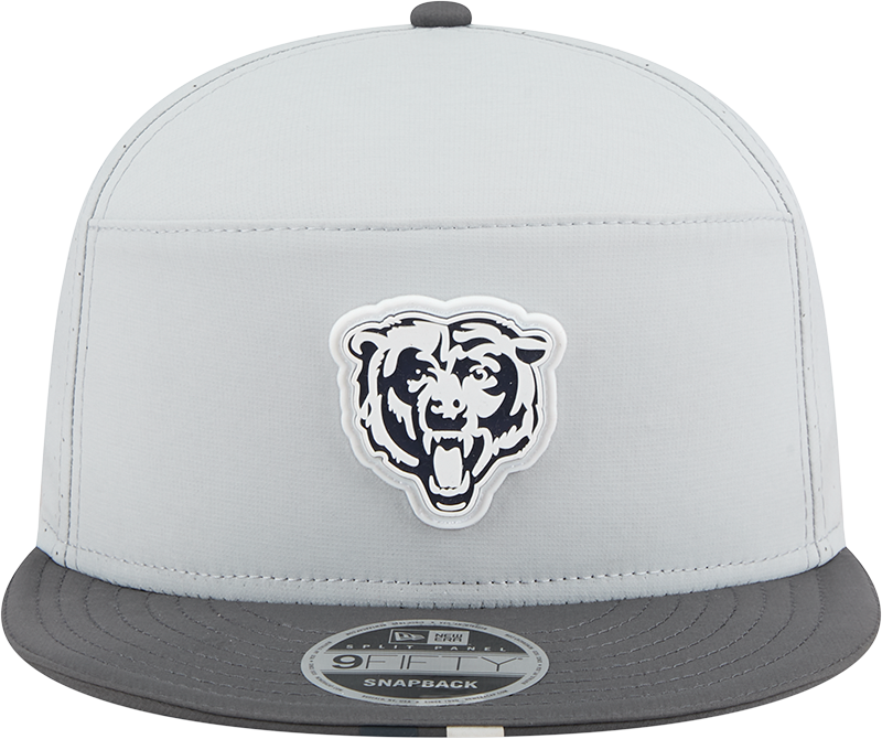 Chicago Bears New Era Gray/Graphite 2025 NFL Training Camp Split Panel 9FIFTY Snapback Hat for Men product image 2, provided