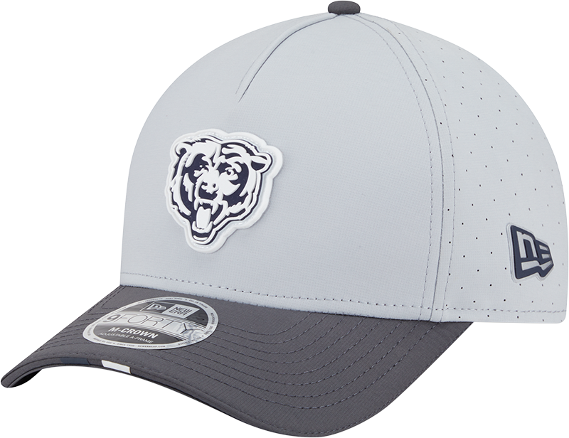 Chicago Bears New Era Gray/Graphite 2025 NFL Training Camp 9FORTY M-Crown Adjustable A-Frame Hat for Men product image 1,