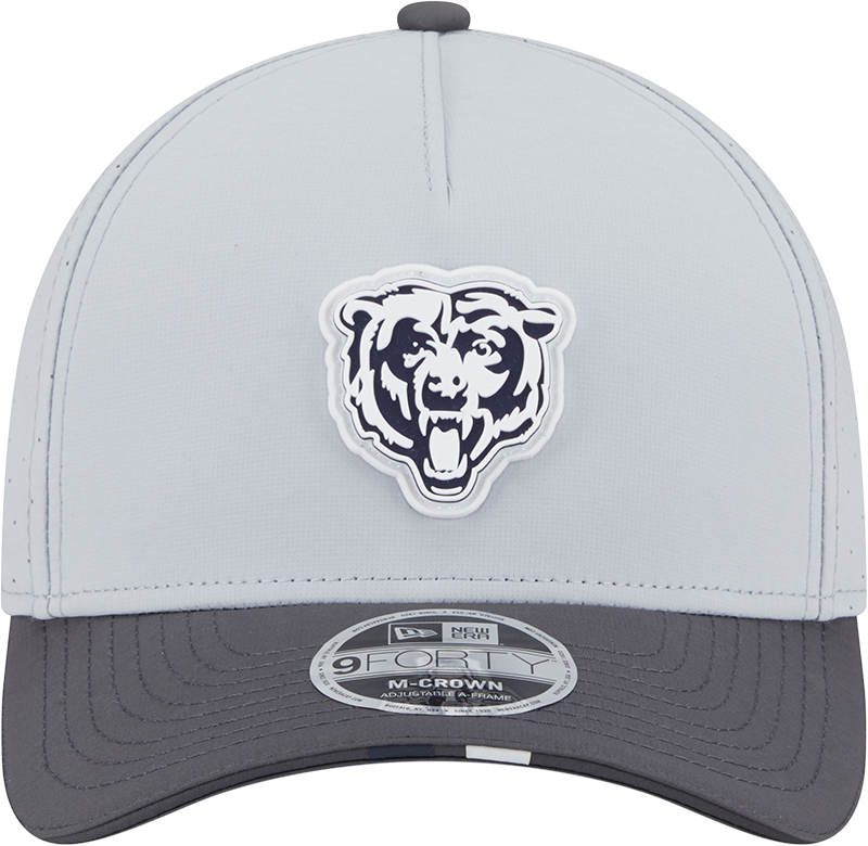 Chicago Bears New Era Gray/Graphite 2025 NFL Training Camp 9FORTY M-Crown Adjustable A-Frame Hat for Men product image 2,