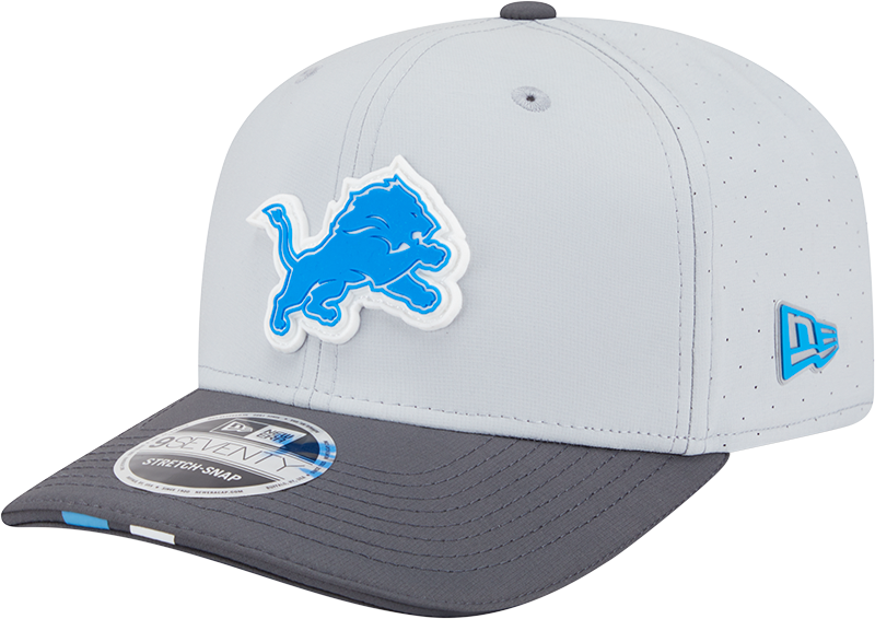 Detroit Lions New Era Gray/Graphite 2025 NFL Training Camp 9SEVENTY Adjustable Hat for Men product image 1, provided for