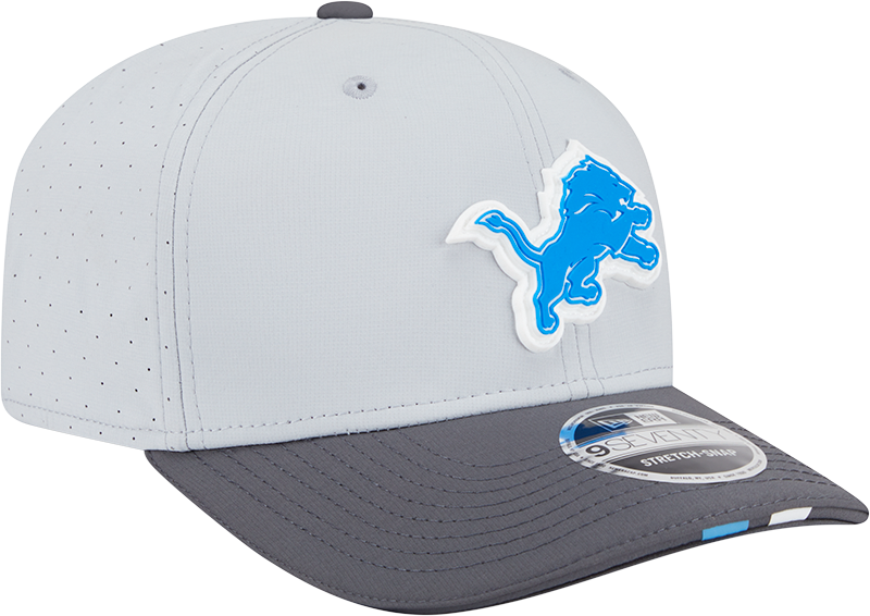 Detroit Lions New Era Gray/Graphite 2025 NFL Training Camp 9SEVENTY Adjustable Hat for Men product image 3, provided for