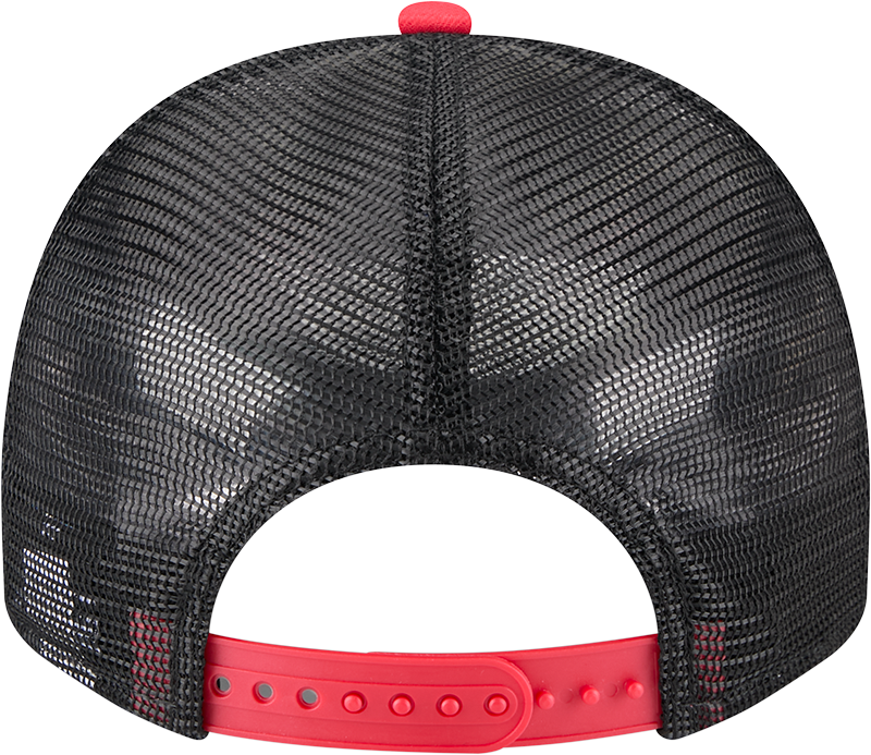 Chicago Bulls New Era Banner A-Frame Trucker 9FIFTY Snapback Hat product image 6, provided for visual reference and product