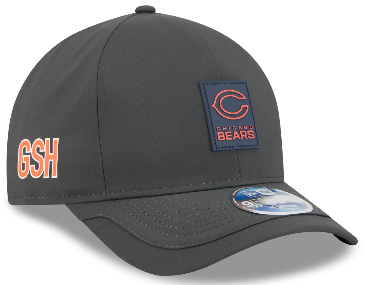 Chicago Bears New Era C Graphite 2025 NFL Sideline Cold 9FORTY M-Crown Adjustable Hat for Men product image 1, provided for