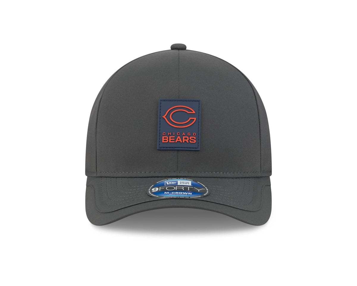 Chicago Bears New Era C Graphite 2025 NFL Sideline Cold 9FORTY M-Crown Adjustable Hat for Men product image 2, provided for