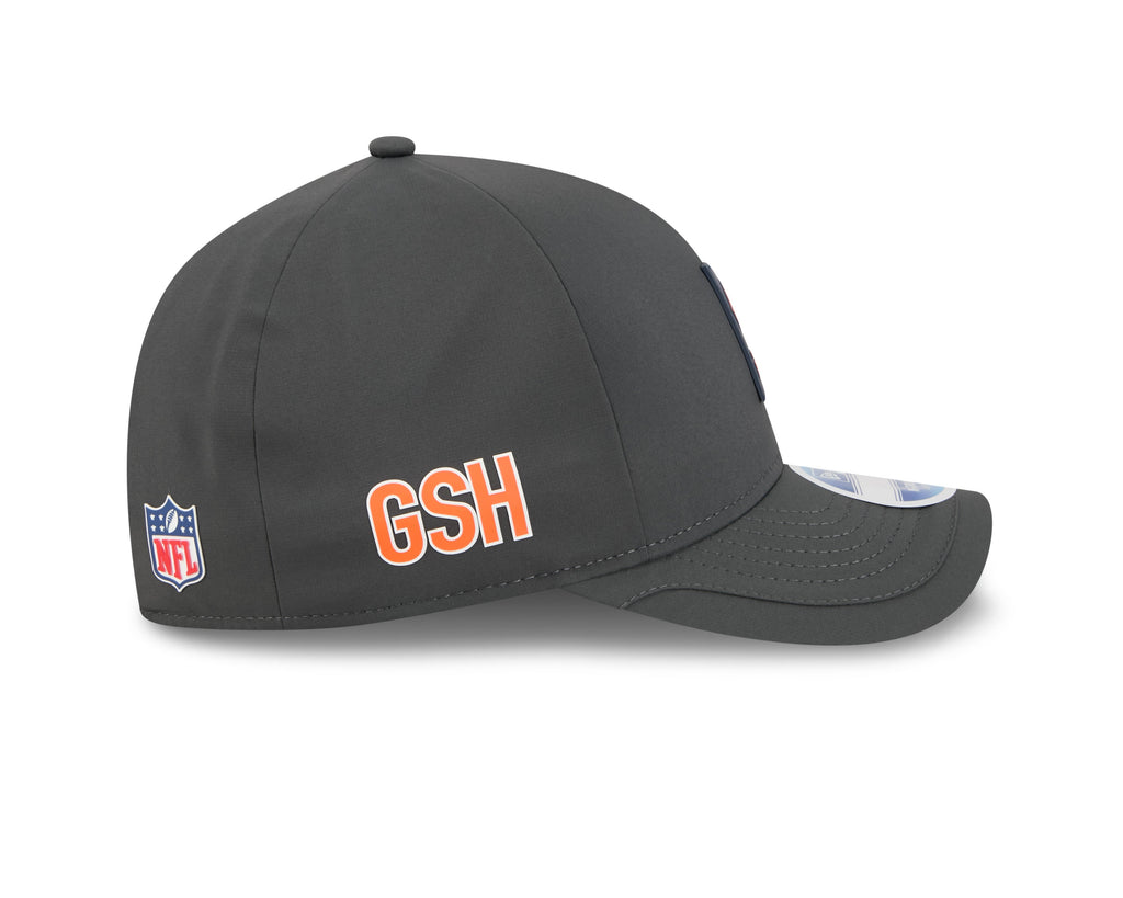 Chicago Bears New Era C Graphite 2025 NFL Sideline Cold 9FORTY M-Crown Adjustable Hat for Men product image 5, provided for