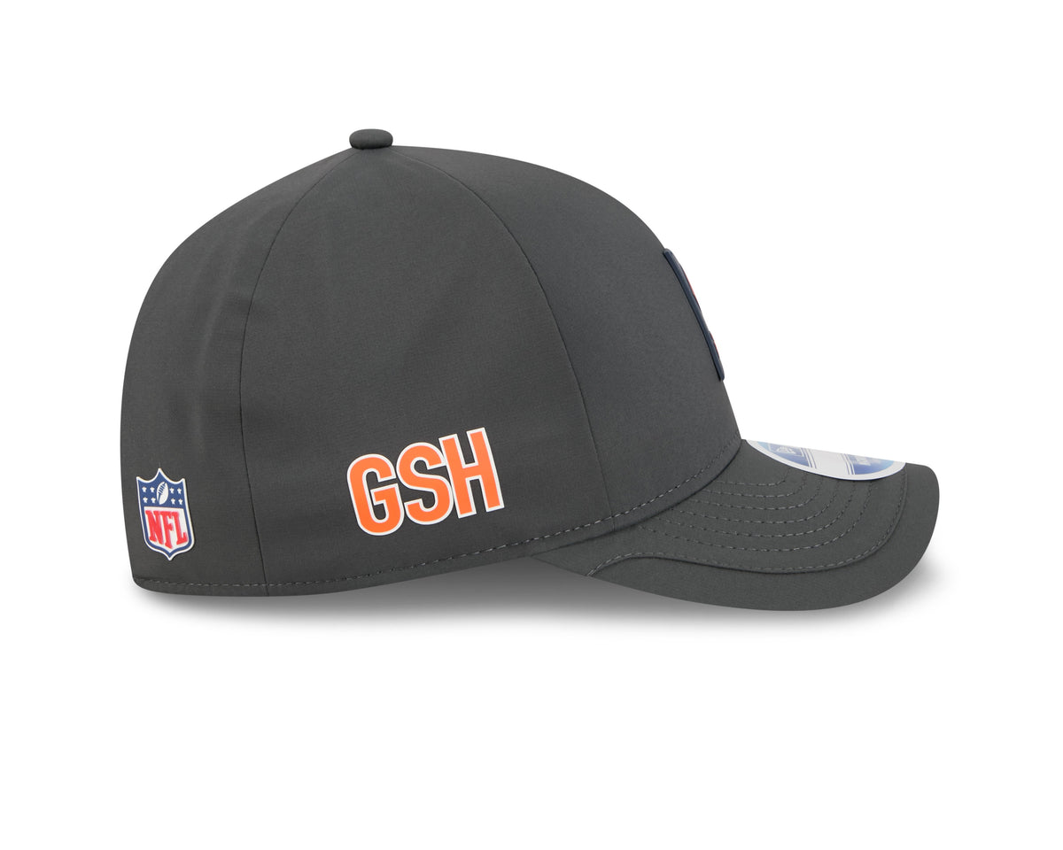 Chicago Bears New Era C Graphite 2025 NFL Sideline Cold 9FORTY M-Crown Adjustable Hat for Men product image 5, provided for