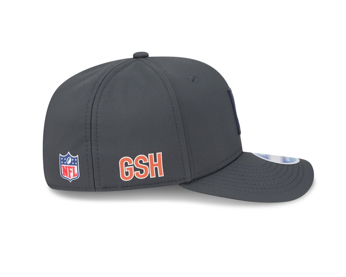 Chicago Bears New Era Graphite 2025 Sideline 9SEVENTY Cold Adjustable Hat for Men product image 5, provided for visual