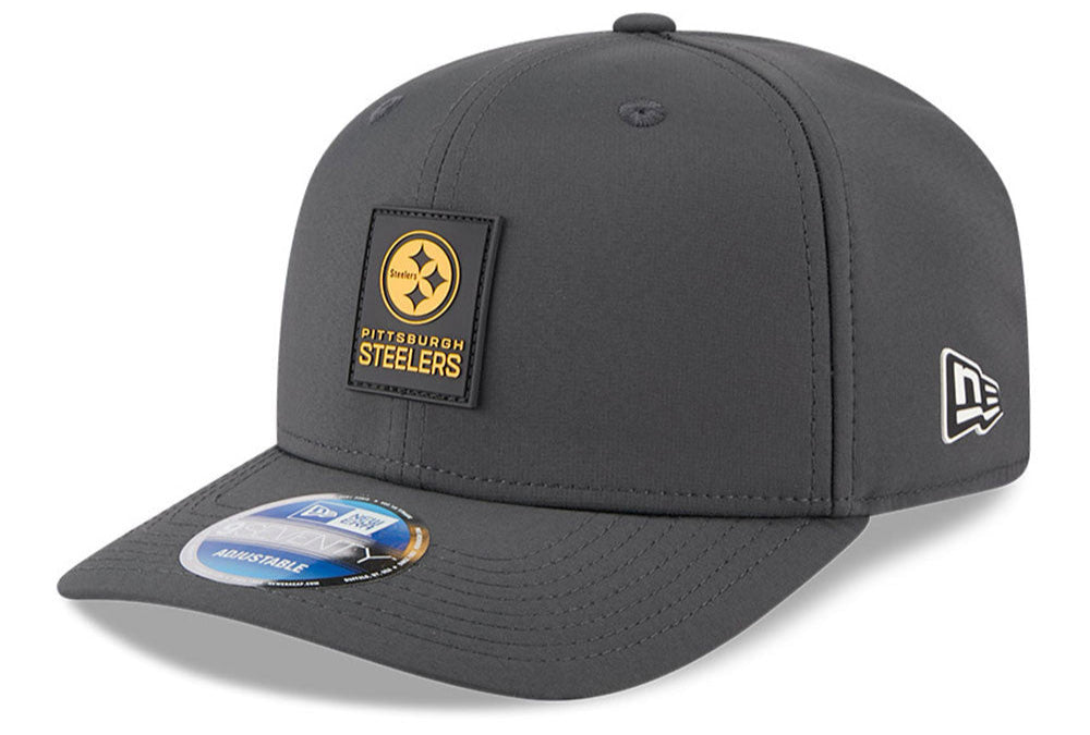 Pittsburgh Steelers New Era Graphite 2025 Sideline 9SEVENTY Cold Adjustable Hat for Men product image 1, provided for visual