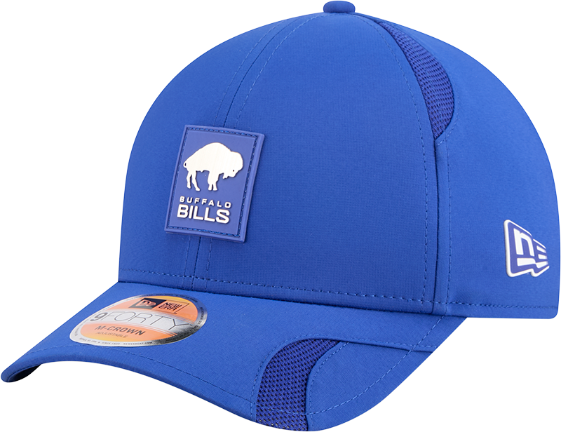 Buffalo Bills New Era Blue 2025 NFL Sideline Heat 9FORTY M-Crown Adjustable Hat for Men product image 1, provided for visual