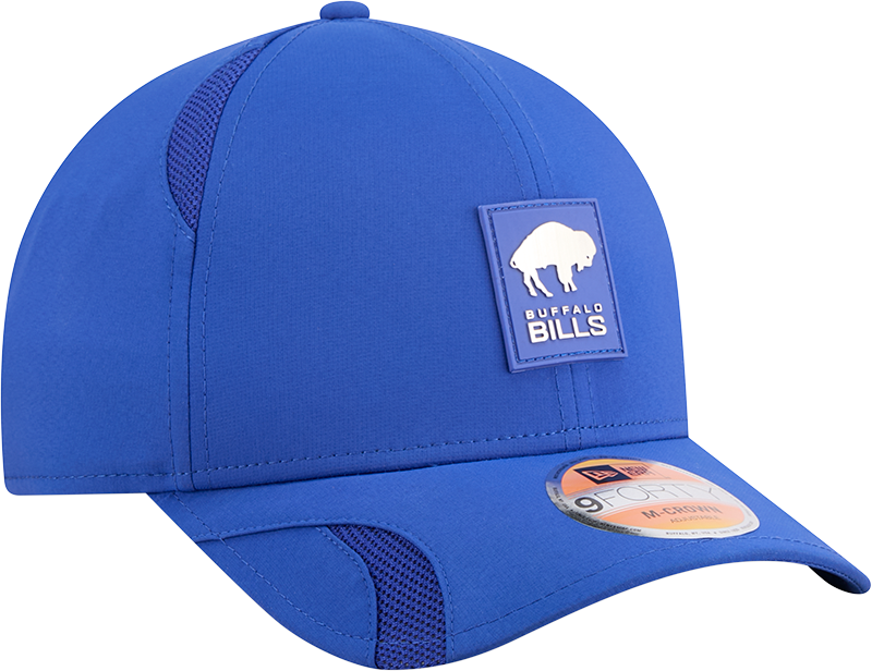 Buffalo Bills New Era Blue 2025 NFL Sideline Heat 9FORTY M-Crown Adjustable Hat for Men product image 3, provided for visual