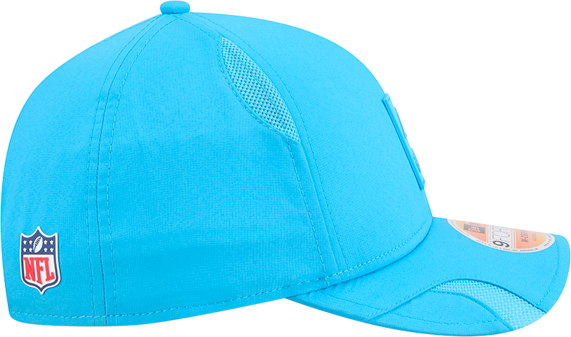 Carolina Panthers New Era Teal 2025 NFL Sideline Heat 9FORTY M-Crown Adjustable Hat for Men product image 5, provided for