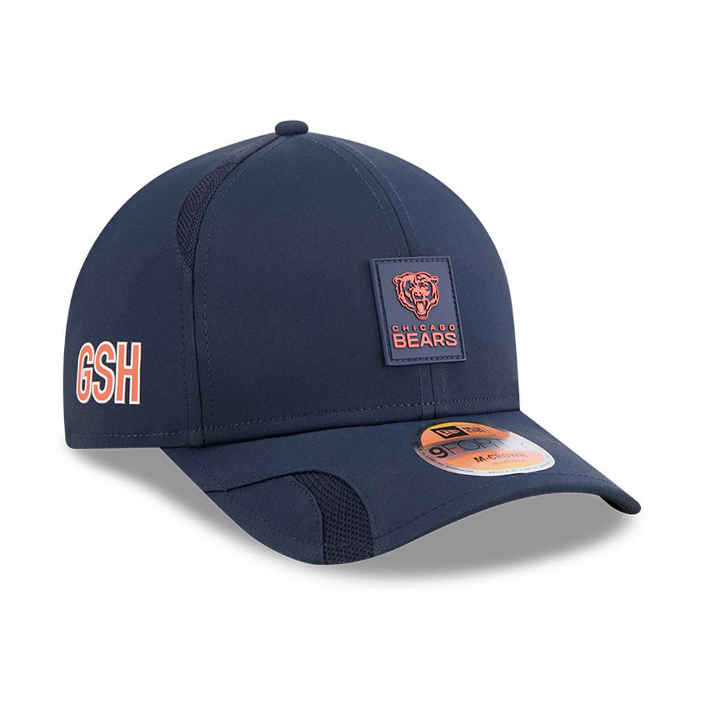 Chicago Bears New Era Navy 2025 NFL Primary Logo Sideline Heat 9FORTY M-Crown Adjustable Hat for Men product image 3,