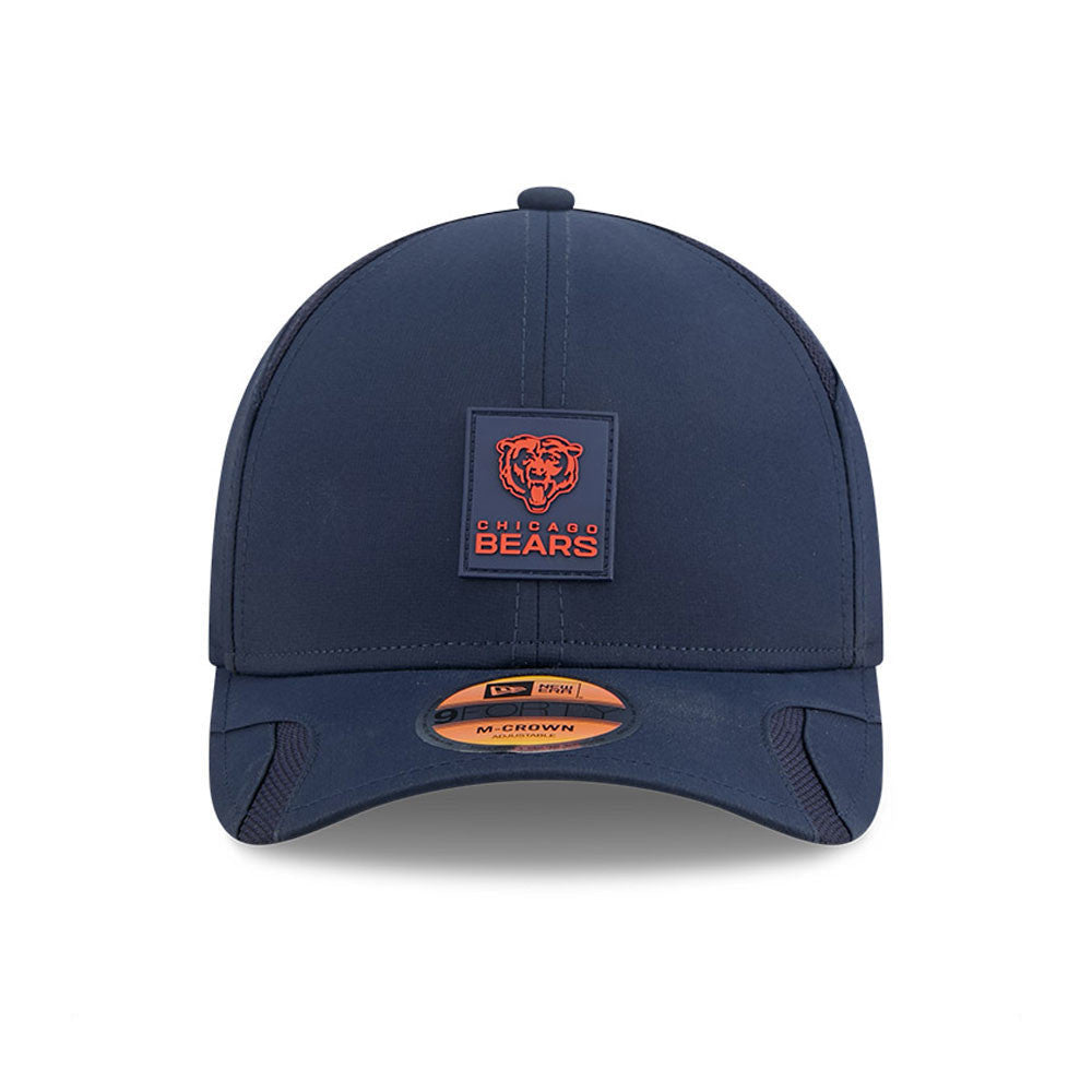 Chicago Bears New Era Navy 2025 NFL Primary Logo Sideline Heat 9FORTY M-Crown Adjustable Hat for Men product image 2,