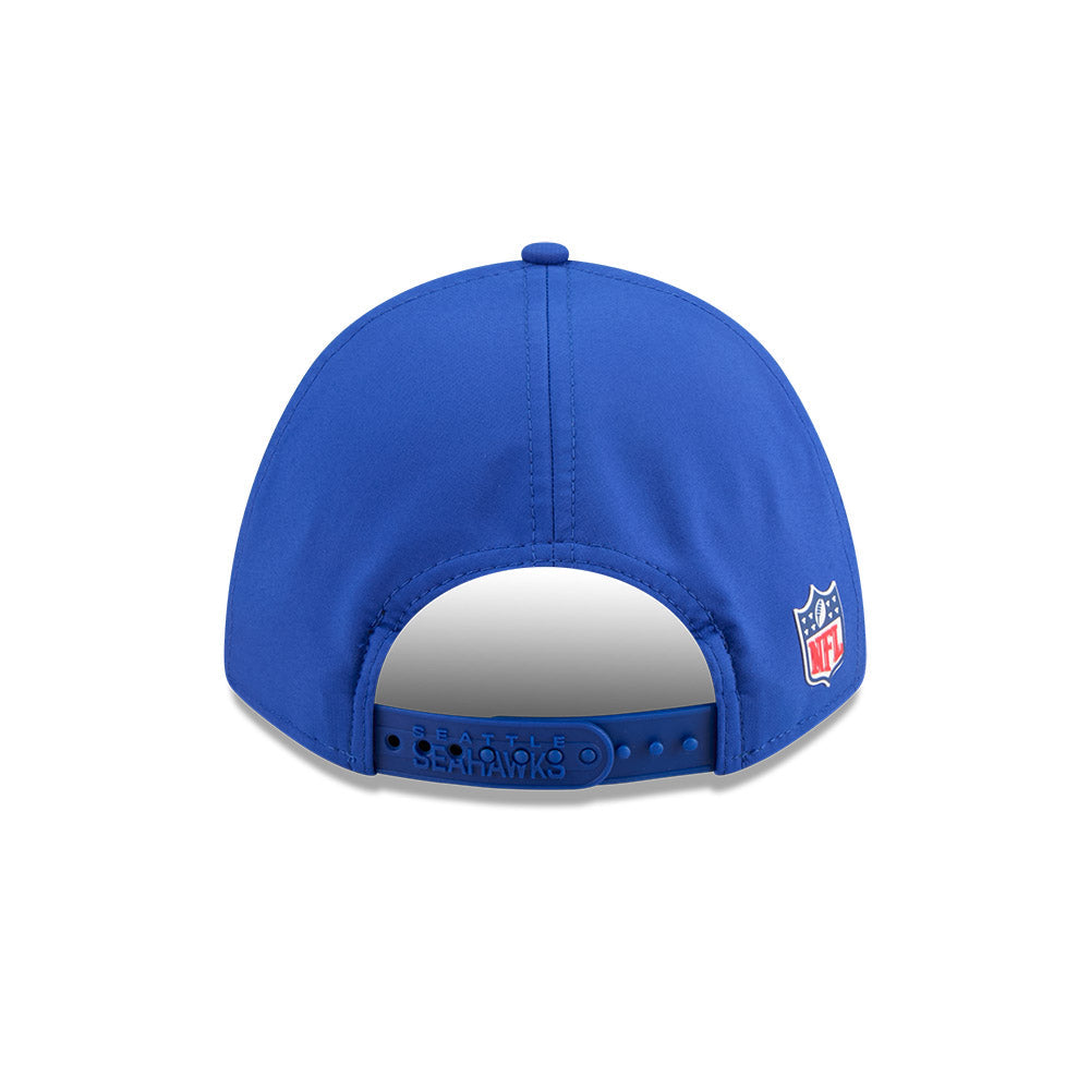Seattle Seahawks New Era Retro Logo Royal 2025 NFL Sideline Heat 9FORTY M-Crown Adjustable Hat for Men product image 4,