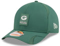 Green Bay Packers New Era Green 2025 NFL Primary Logo Sideline Heat 9FORTY M-Crown Adjustable Hat for Men product image 1,