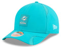 Miami Dolphins New Era Aqua 2025 NFL Primary Logo Sideline Heat 9FORTY M-Crown Adjustable Hat for Men product image 1,
