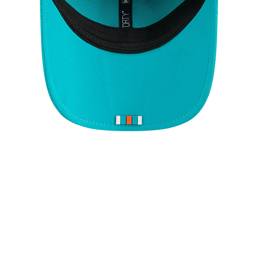 Miami Dolphins New Era Aqua 2025 NFL Primary Logo Sideline Heat 9FORTY M-Crown Adjustable Hat for Men product image 7,