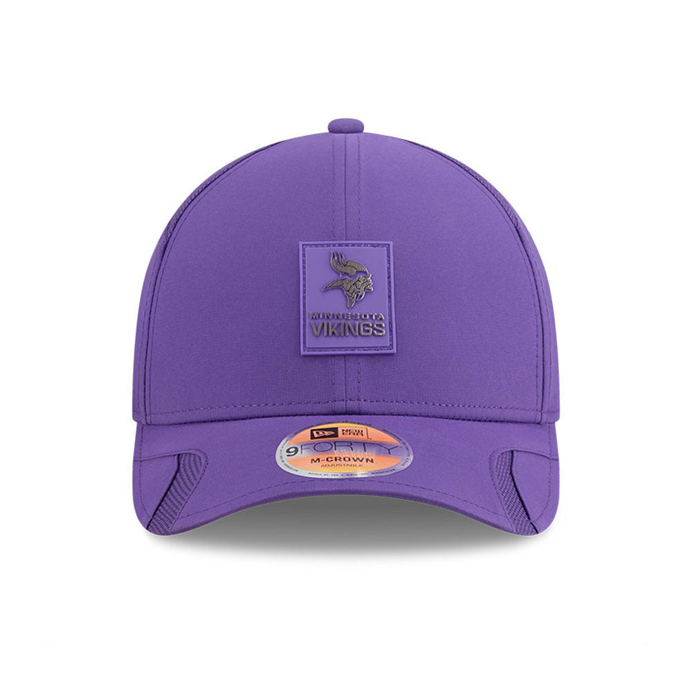 Minnesota Vikings New Era Purple 2025 NFL Primary Logo Sideline Heat 9FORTY M-Crown Adjustable Hat for Men product image 2,