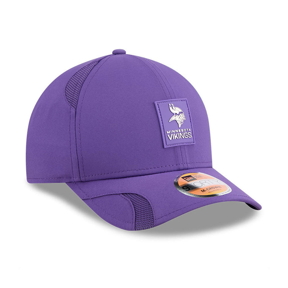 Minnesota Vikings New Era Purple 2025 NFL Primary Logo Sideline Heat 9FORTY M-Crown Adjustable Hat for Men product image 3,
