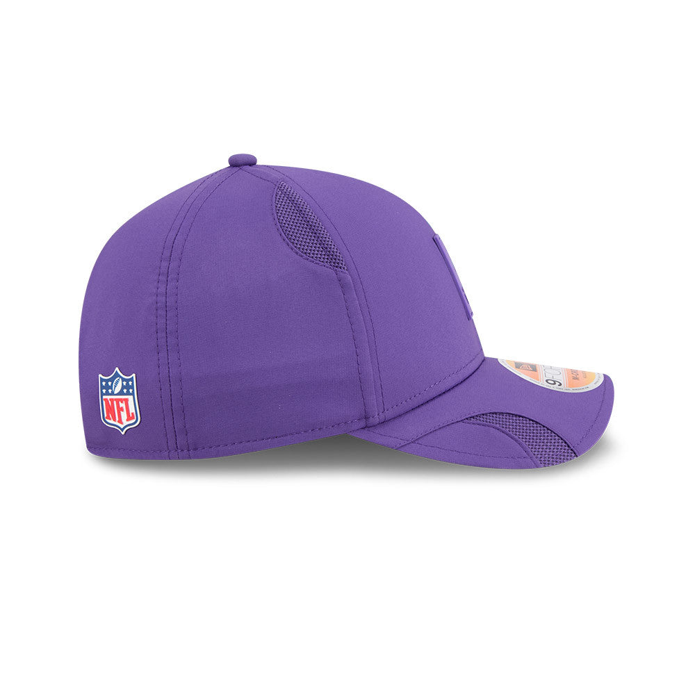 Minnesota Vikings New Era Purple 2025 NFL Primary Logo Sideline Heat 9FORTY M-Crown Adjustable Hat for Men product image 4,