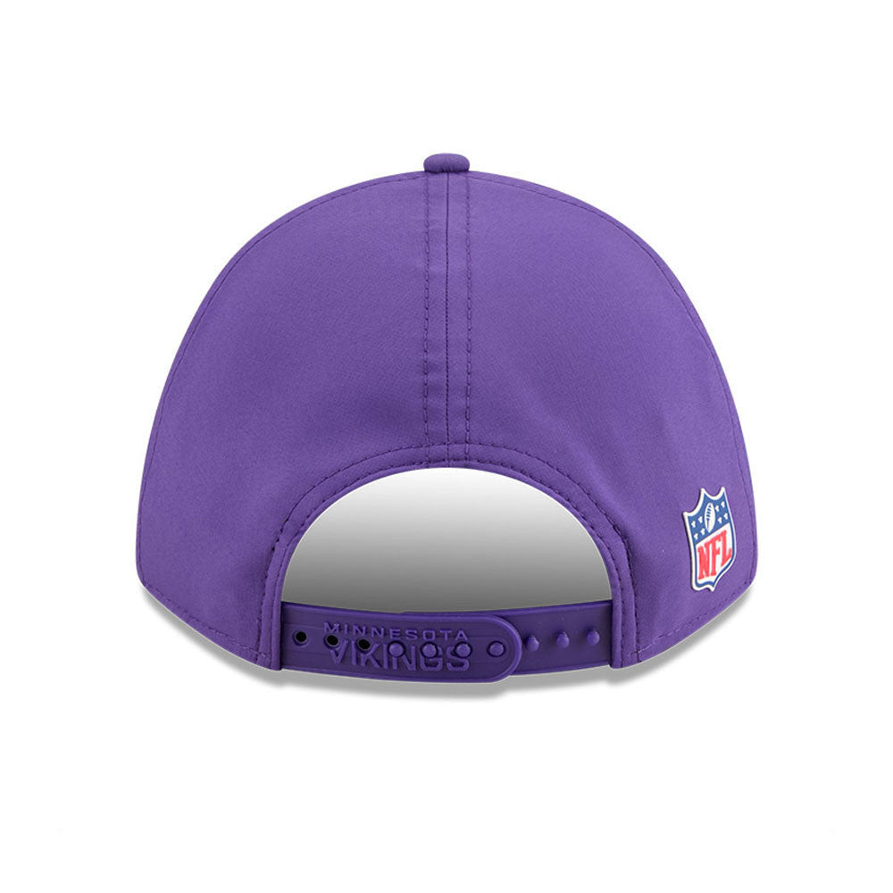 Minnesota Vikings New Era Purple 2025 NFL Primary Logo Sideline Heat 9FORTY M-Crown Adjustable Hat for Men product image 6,