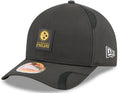 Pittsburgh Steelers New Era Black 2025 NFL Primary Logo Sideline Heat 9FORTY M-Crown Adjustable Hat for Men product image 1,