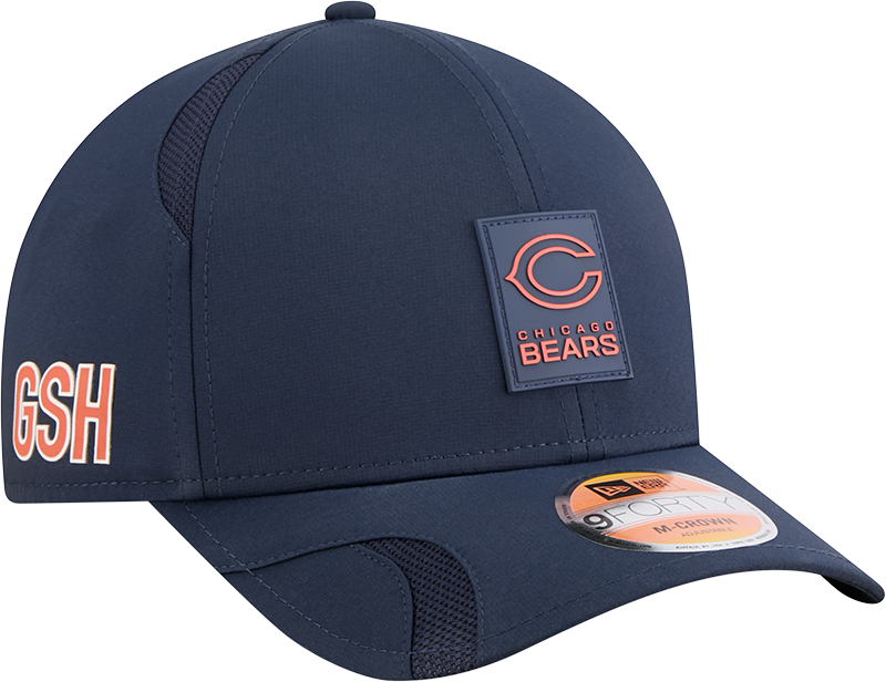 Chicago Bears New Era Navy 2025 NFL Sideline Heat Alternate Logo 9FORTY M-Crown Adjustable Hat for Men product image 3,