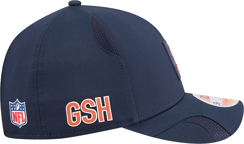 Chicago Bears New Era Navy 2025 NFL Sideline Heat Alternate Logo 9FORTY M-Crown Adjustable Hat for Men product image 5,