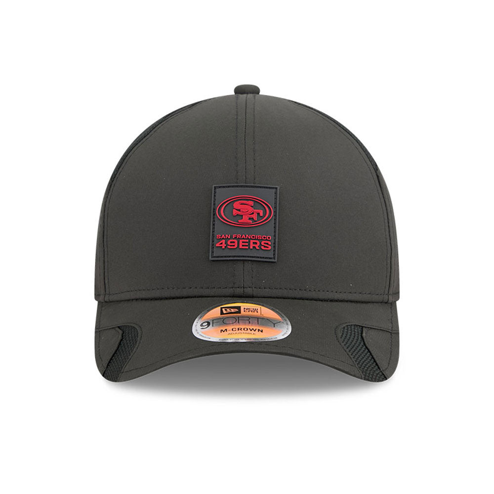 San Francisco 49ers New Era Black 2025 NFL Primary Logo Sideline Heat 9FORTY M-Crown Adjustable Hat for Men product image 2,