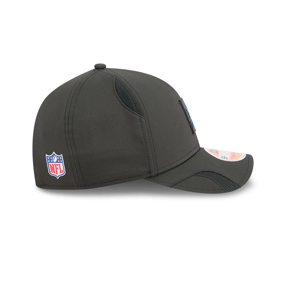 Detroit Lions New Era Black 2025 NFL Primary Logo Sideline Heat 9FORTY M-Crown Adjustable Hat for Men product image 5,