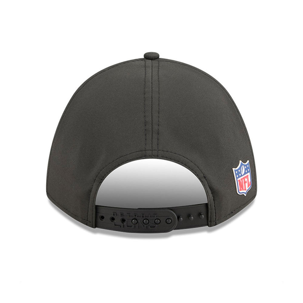 Detroit Lions New Era Black 2025 NFL Primary Logo Sideline Heat 9FORTY M-Crown Adjustable Hat for Men product image 6,