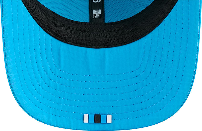 Carolina Panthers New Era Teal 2025 Sideline 9SEVENTY Trucker Adjustable Hat for Men product image 7, provided for visual
