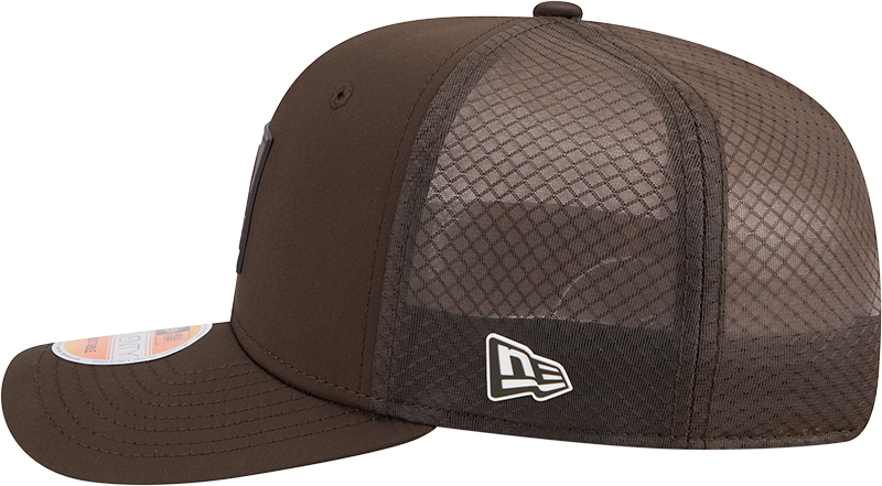 Cleveland Browns New Era Brown 2025 Sideline 9SEVENTY Trucker Adjustable Hat for Men product image 5, provided for visual