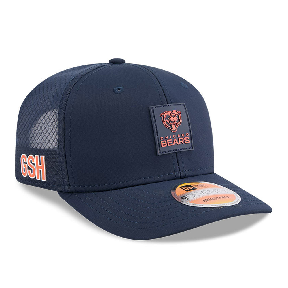 Chicago Bears New Era Navy 2025 NFL Sideline Heat 9SEVENTY Adjustable Hat for Men product image 3, provided for visual