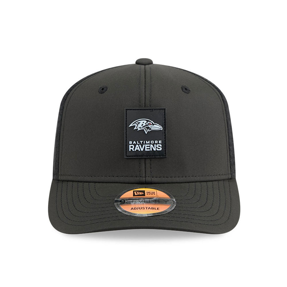 Baltimore Ravens New Era Black 2025 NFL Secondary Logo Sideline Heat 9SEVENTY Adjustable Hat for Men product image 2,