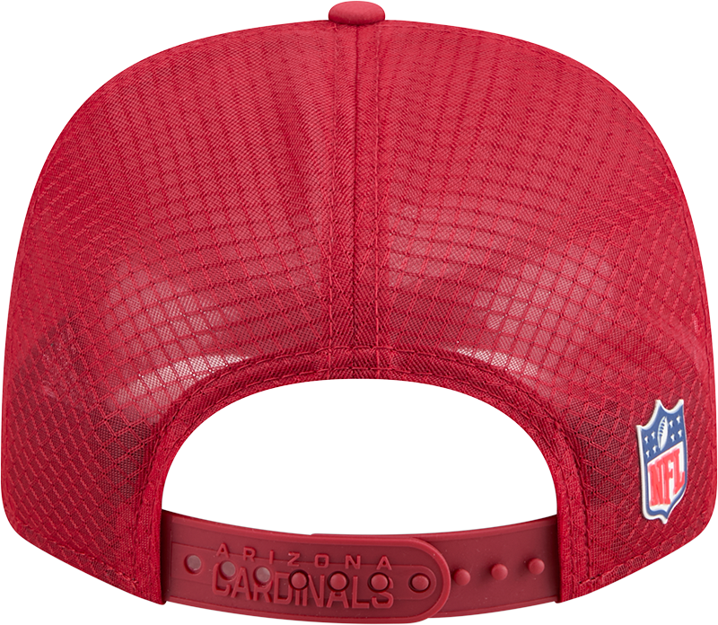 Arizona Cardinals New Era Red 2025 Sideline 9SEVENTY Trucker Adjustable Hat for Men product image 6, provided for visual