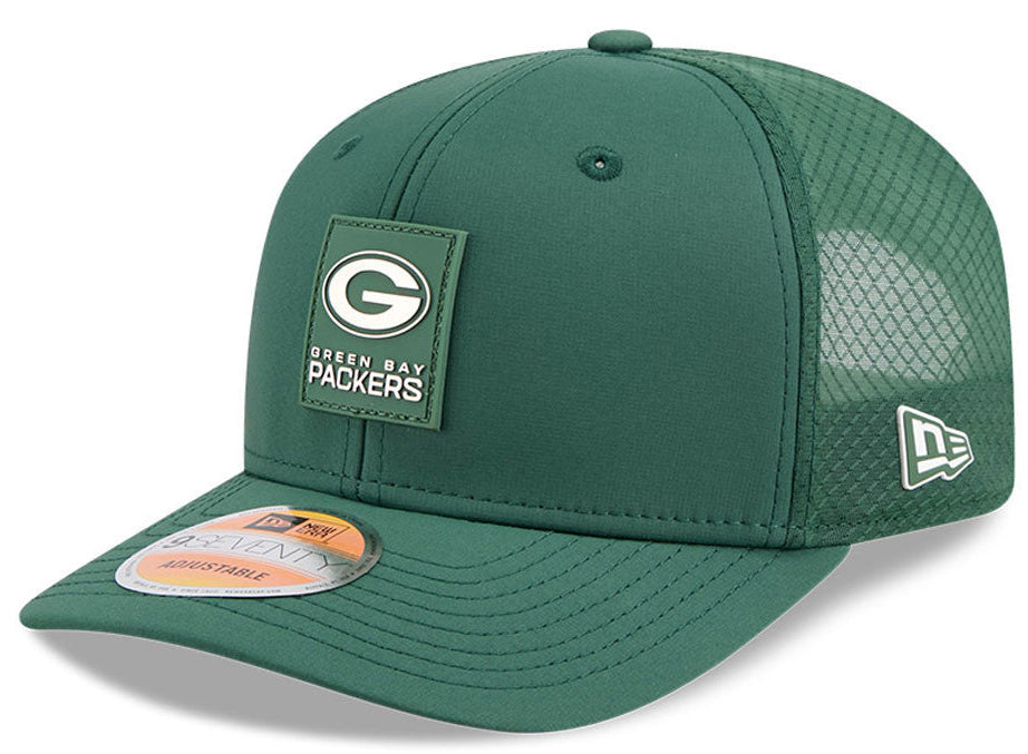 Green Bay Packers New Era Green 2025 NFL Sideline Heat 9SEVENTY Adjustable Hat for Men product image 1, provided for visual