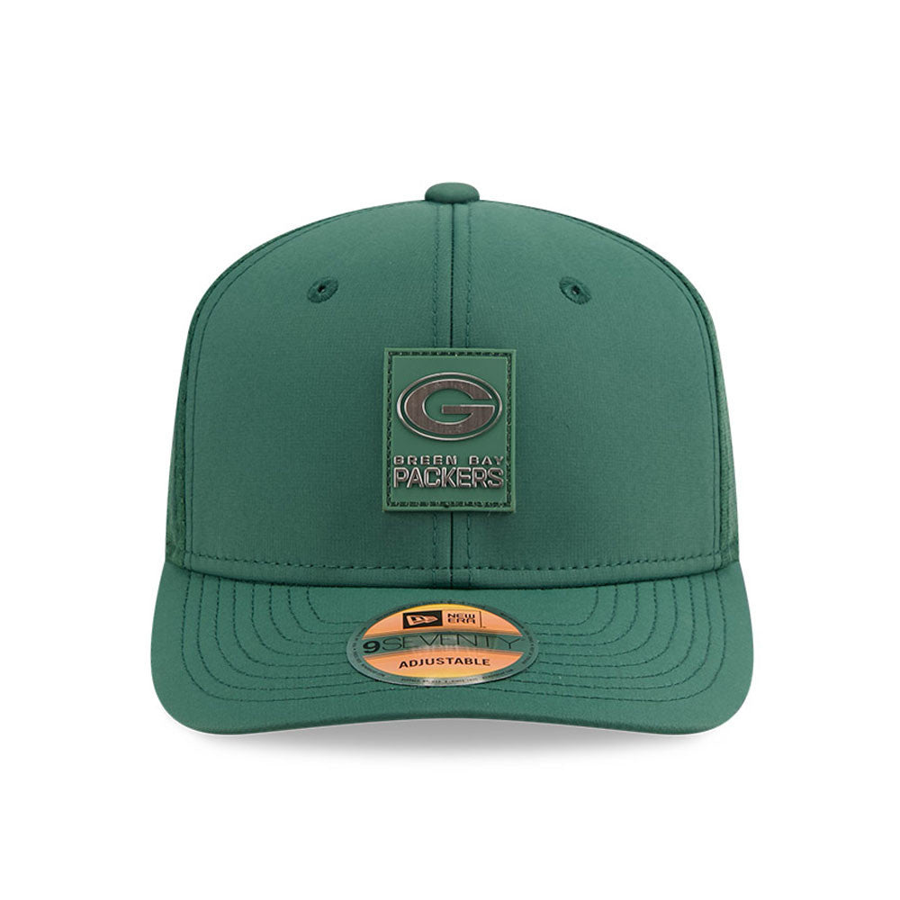 Green Bay Packers New Era Green 2025 NFL Sideline Heat 9SEVENTY Adjustable Hat for Men product image 2, provided for visual