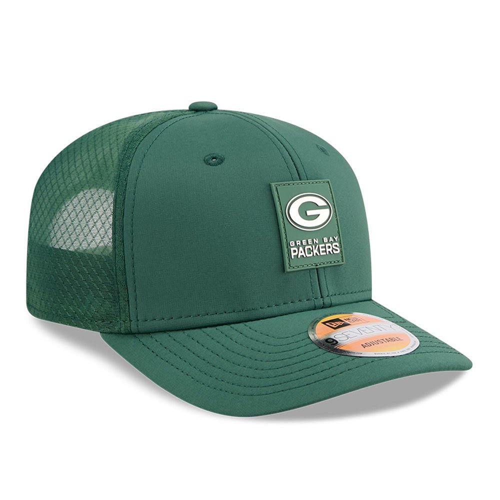 Green Bay Packers New Era Green 2025 NFL Sideline Heat 9SEVENTY Adjustable Hat for Men product image 3, provided for visual