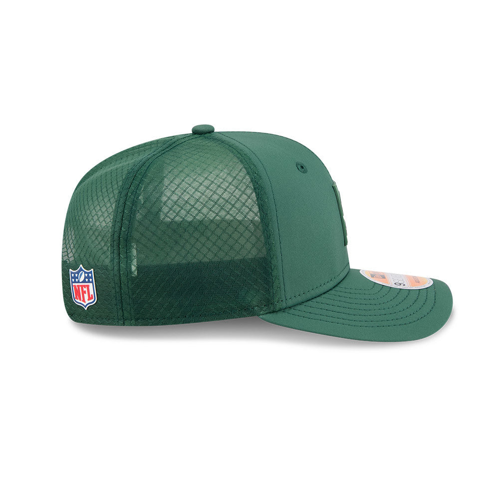 Green Bay Packers New Era Green 2025 NFL Sideline Heat 9SEVENTY Adjustable Hat for Men product image 5, provided for visual