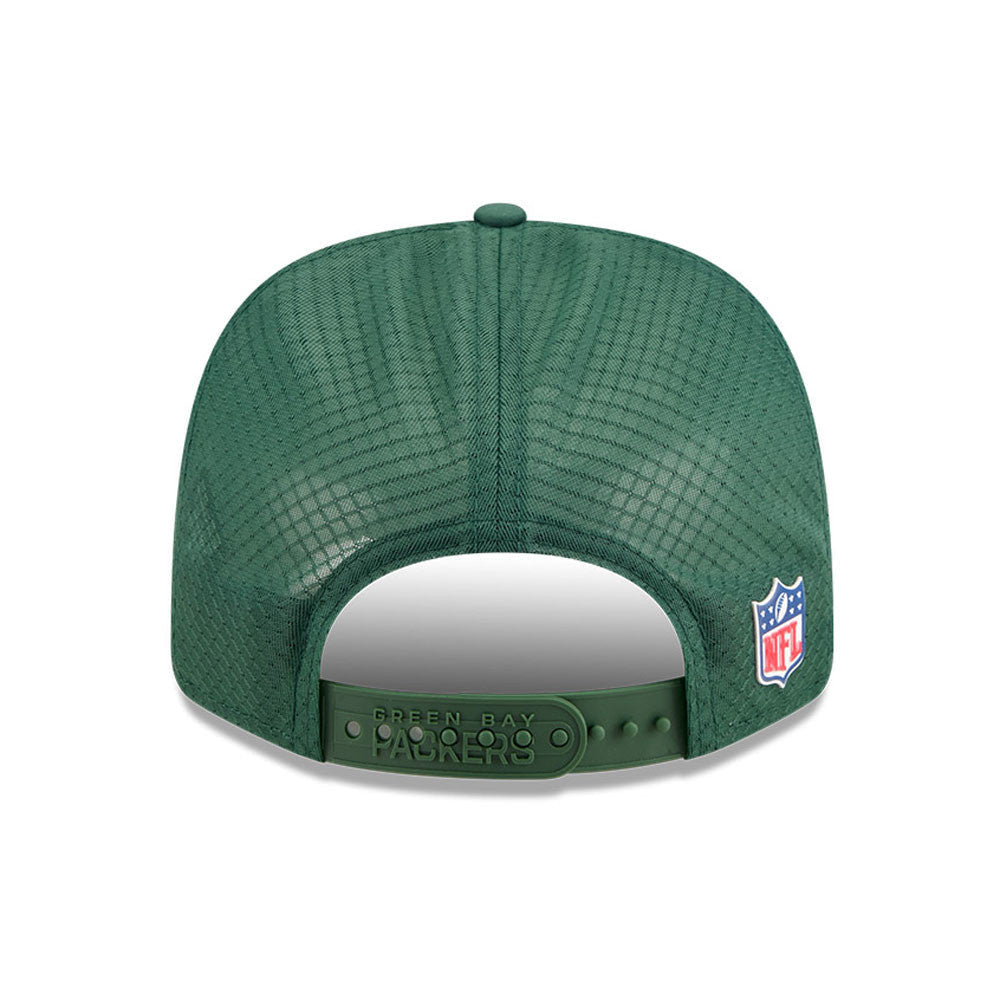Green Bay Packers New Era Green 2025 NFL Sideline Heat 9SEVENTY Adjustable Hat for Men product image 6, provided for visual
