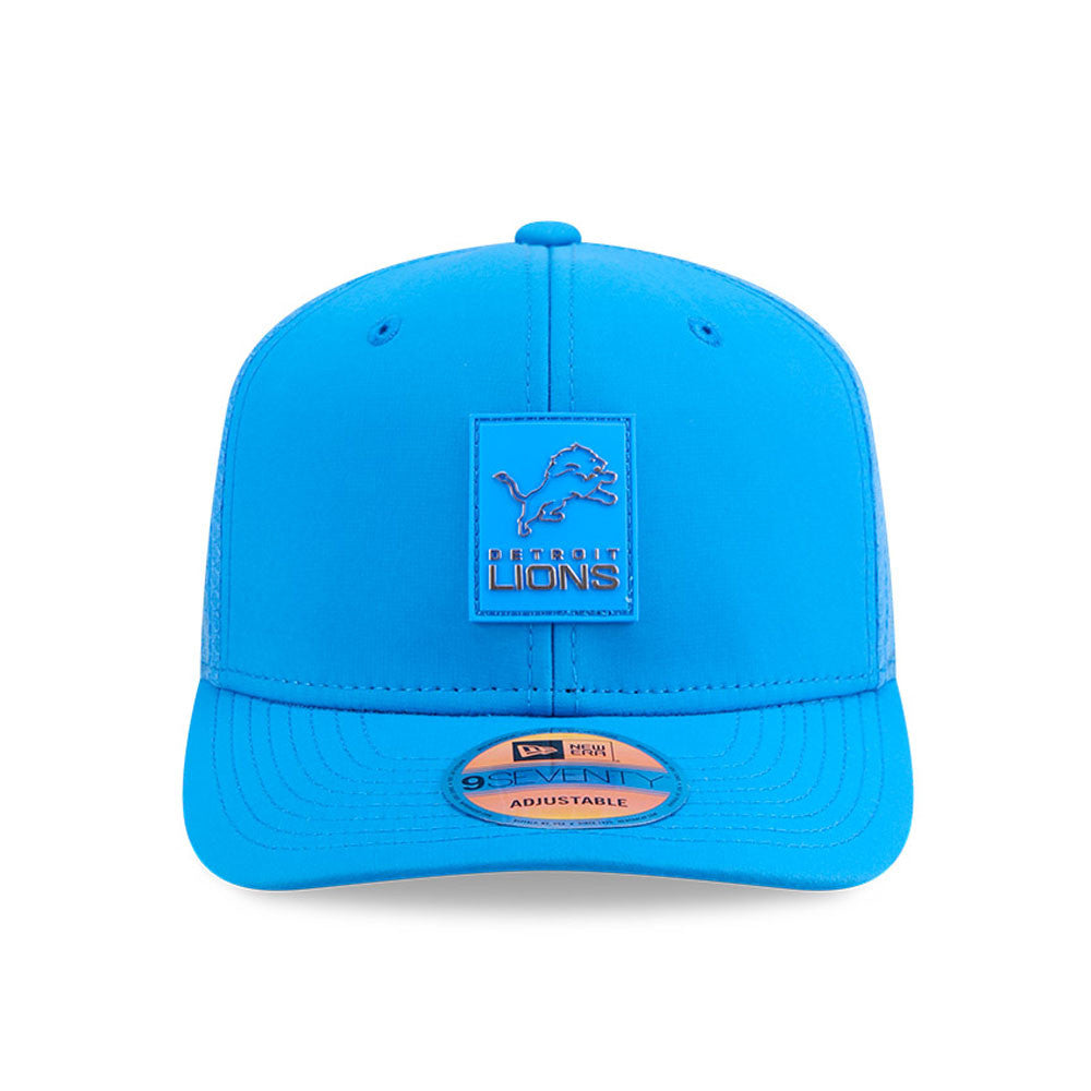 Detroit Lions New Era Blue 2025 NFL Sideline Heat 9SEVENTY Adjustable Hat for Men product image 2, provided for visual