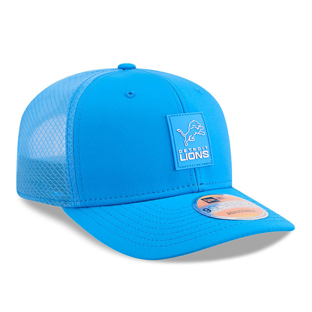 Detroit Lions New Era Blue 2025 NFL Sideline Heat 9SEVENTY Adjustable Hat for Men product image 3, provided for visual