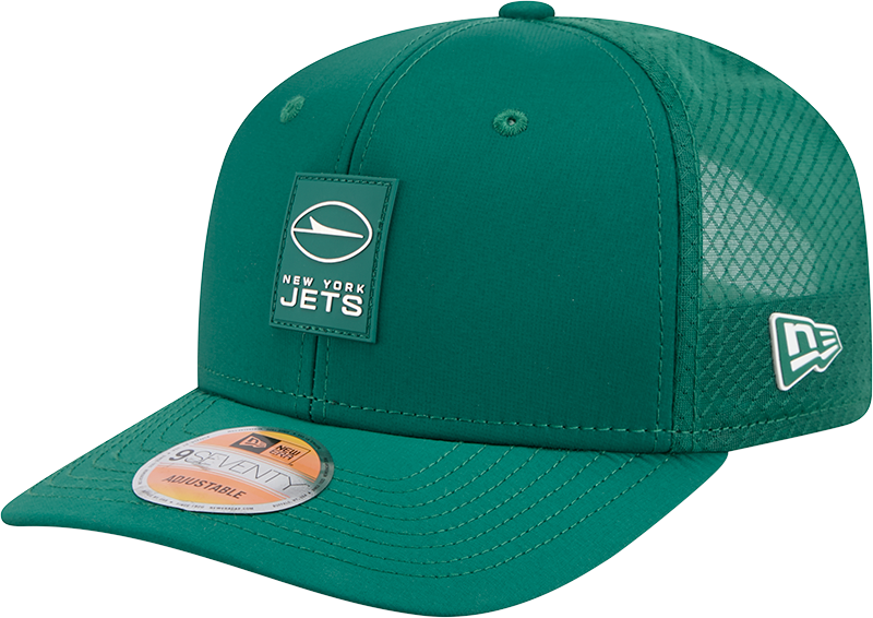 New York Jets New Era Green 2025 Sideline 9SEVENTY Trucker Adjustable Hat for Men product image 1, provided for visual