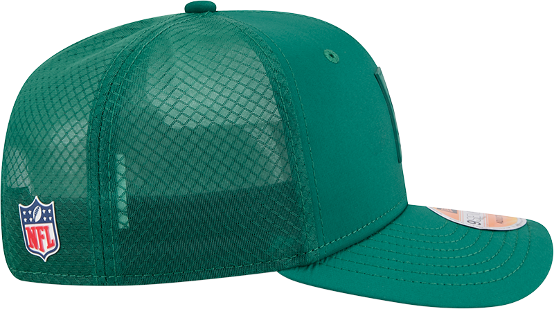 New York Jets New Era Green 2025 Sideline 9SEVENTY Trucker Adjustable Hat for Men product image 5, provided for visual