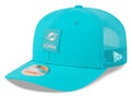 Miami Dolphins New Era Aqua 2025 NFL Sideline Heat 9SEVENTY Adjustable Hat for Men product image 1, provided for visual
