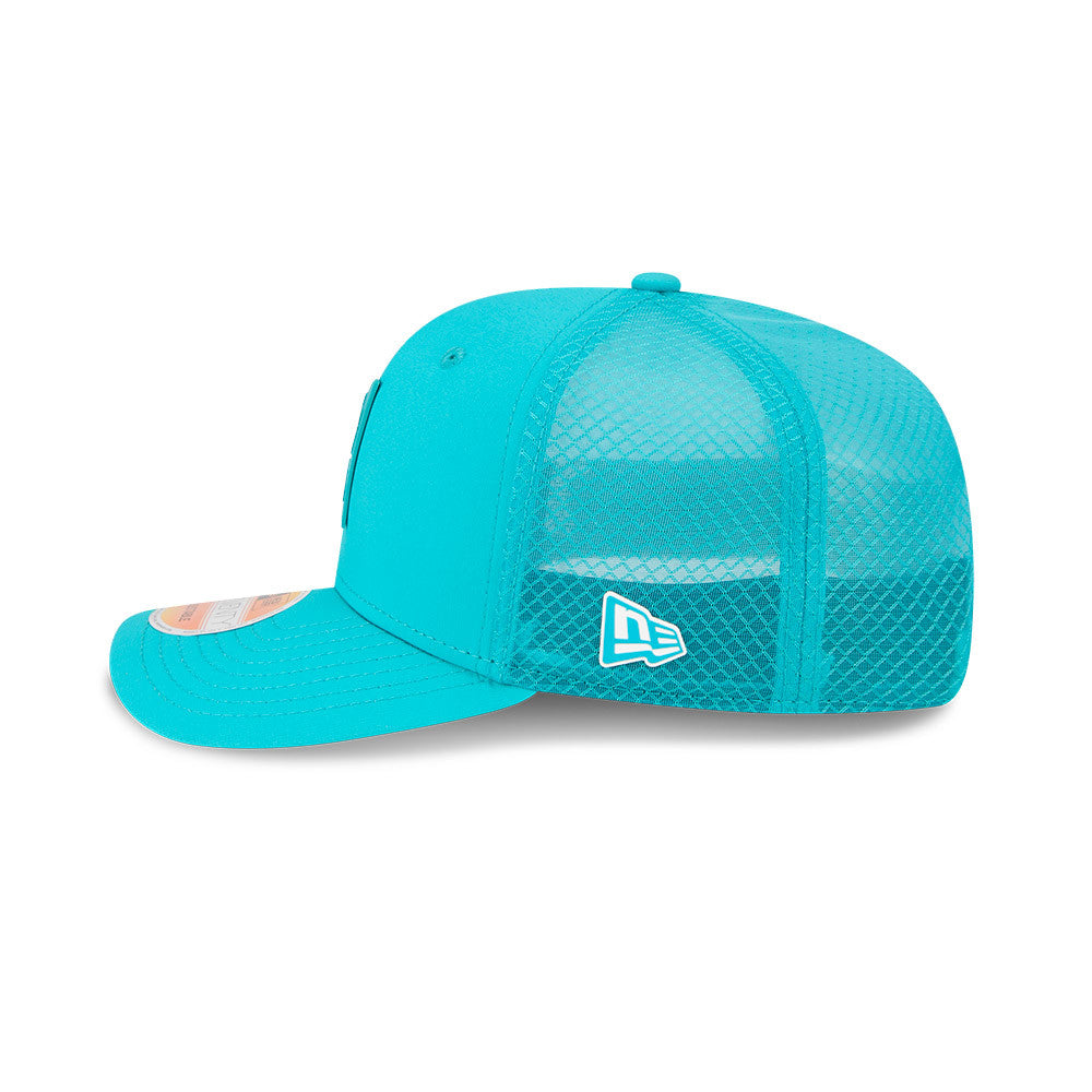Miami Dolphins New Era Aqua 2025 NFL Sideline Heat 9SEVENTY Adjustable Hat for Men product image 4, provided for visual
