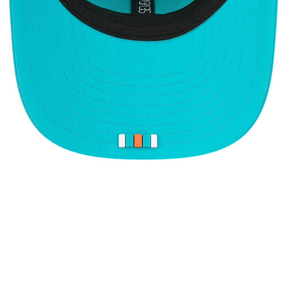 Miami Dolphins New Era Aqua 2025 NFL Sideline Heat 9SEVENTY Adjustable Hat for Men product image 7, provided for visual