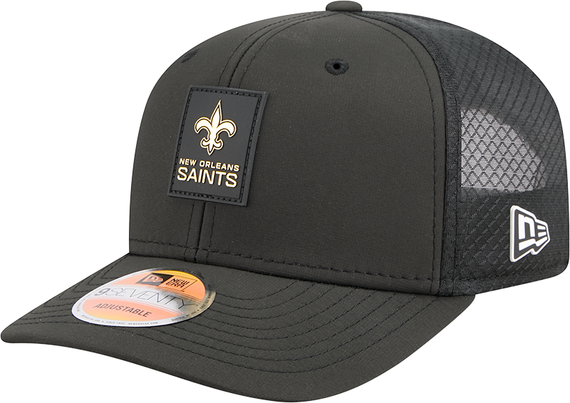 New Orleans Saints New Era Blue 2025 Sideline 9SEVENTY Trucker Adjustable Hat for Men product image 1, provided for visual