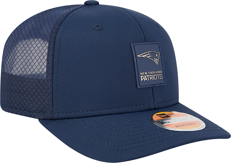 New England Patriots New Era Navy 2025 Sideline 9SEVENTY Trucker Adjustable Hat for Men product image 3, provided for visual